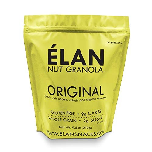 ELAN Premium Organic Granola Cereal, Low Sugar Low Carb Nut Filled Breakfast Snack Pack, Gluten Free Oatmeal, Natural Unprocessed Food…